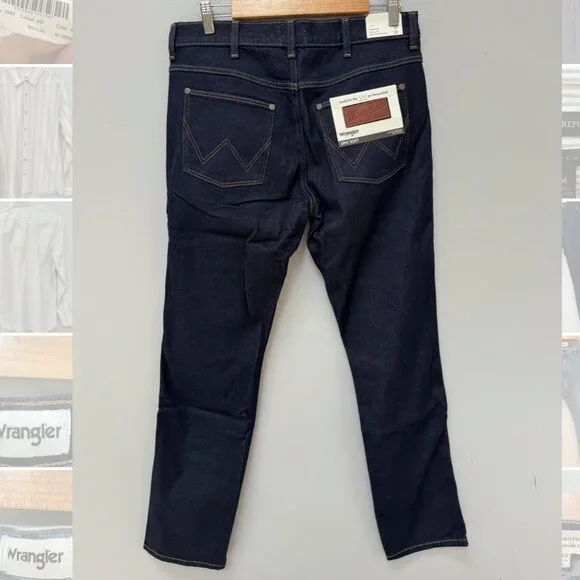 BRAND NEW Wrangler Dark Wash Low Stretch Straight Jean in W32 L32